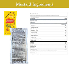 CMC Products mustard packet being torn open demonstrating quick access and no-mess use