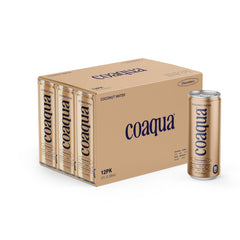 Close-up of CoAqua can texture highlighting cocoa swirl and natural electrolytes