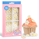 cobakey front packaging showing 32-count white icing flowers for easy decorating
