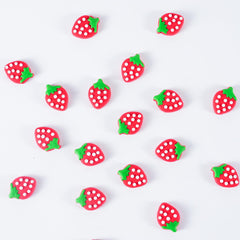 cobakey close-up of icing texture and hand-painted strawberry detail for realism