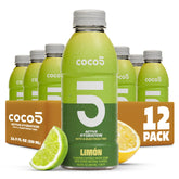 Coco5 limon front packaging showing bright lime bottle and branding for refreshing hydration