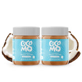 COCOMO front packaging two-pack showing jars and brand for simple pantry storage