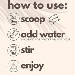 Coconut Cloud preparing cup in hand, demonstrating fast, just-add-water convenience