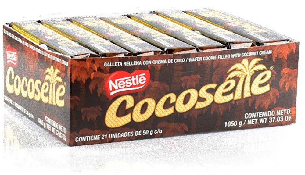 Cocosette front packaging showing 21-count box and brand for easy gifting