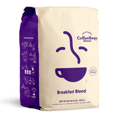 Coffee Bean Direct front packaging showing 5 lb bag and clear branding for easy selection