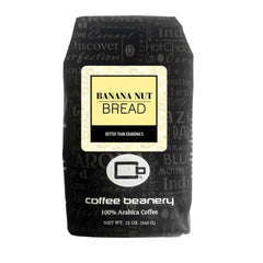 Coffee Beanery front packaging showing 12 oz whole-bean bag and brand
