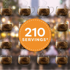 Close-up of Coffee-mate Hazelnut texture in cup highlighting smooth creamy blend