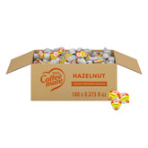 Coffee mate front packaging of hazelnut singles showing count and brand benefit