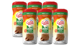 Coffee‑Mate front packaging showing six hazelnut canisters and convenience
