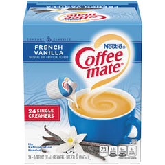 Coffee-mate front packaging showing French Vanilla convenience and quantity