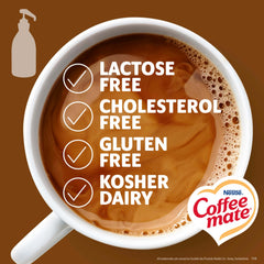 Coffee mate Snickers in use dispensed into a cup of coffee for fast flavor