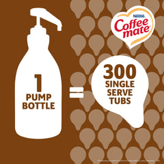 Coffee mate Snickers creamer texture close-up showing rich creamy pour