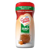 Coffee-mate front packaging showing flavor and sugar-free benefit