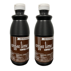 Coffeetime front packaging showing two 16oz bottles and bold coffee flavor