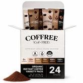 coffree front packaging variety pack showing labels and benefits