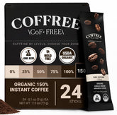 COFFREE front packaging showing 24 sticks and extra-strong branding for convenience