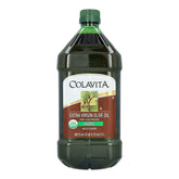 Colavita 68 fl oz bottle front label showing organic certification and size benefit
