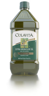 Colavita front packaging 2L showing label and bottle for reliable pantry supply