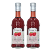 Colavita raspberry red wine vinegar front packaging showing label and bottle for pantry appeal