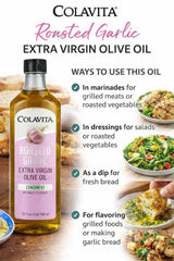Surface sheen of Colavita oil in bowl showing smooth texture and finishing drizzle benefit