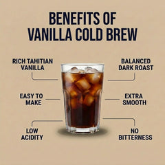 COLD BREW LAB brewing in French press illustrating proper coarse grind use for smooth cup