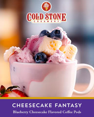 Cold Stone Creamery Beverages brewed cup top view showing creamy cheesecake-flavored coffee aroma