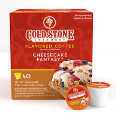 Cold Stone Creamery Beverages pod close-up highlighting easy single-serve brewing convenience