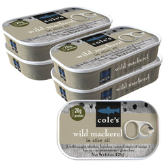 Cole's front packaging showing five stacked cans and product branding for pantry storage benefit