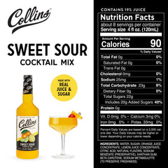 Collins Chicago with fresh citrus detail showing natural juice ingredients