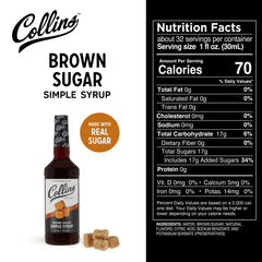 Collins Chicago syrup mixed in a cocktail glass enhancing cocktail depth