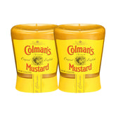 Colman's front packaging shows two squeezable 5.3 oz bottles and bold yellow color for quick use