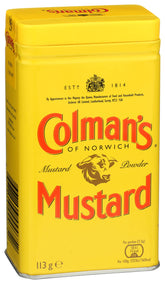 Colman's pack front view showing two 4oz jars and bold label for pantry convenience