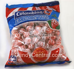 Colombina front packaging showing bag of peppermint mints for sharing