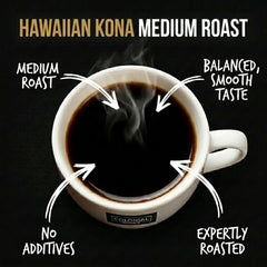 Colonial Coffee poured cup with crema showing aroma and smooth taste benefit