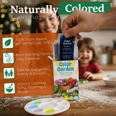 COLOR GARDEN five single-use packets arranged demonstrating ease and portioning