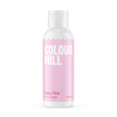 Colour Mill bottle front packaging shows baby pink oil-based color benefits
