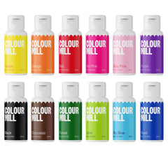 Colour Mill front packaging showing all twelve oil blend colors for vibrant results