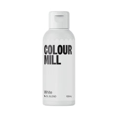 Colour Mill white bottle front label showing product and capacity for clear identification and trust