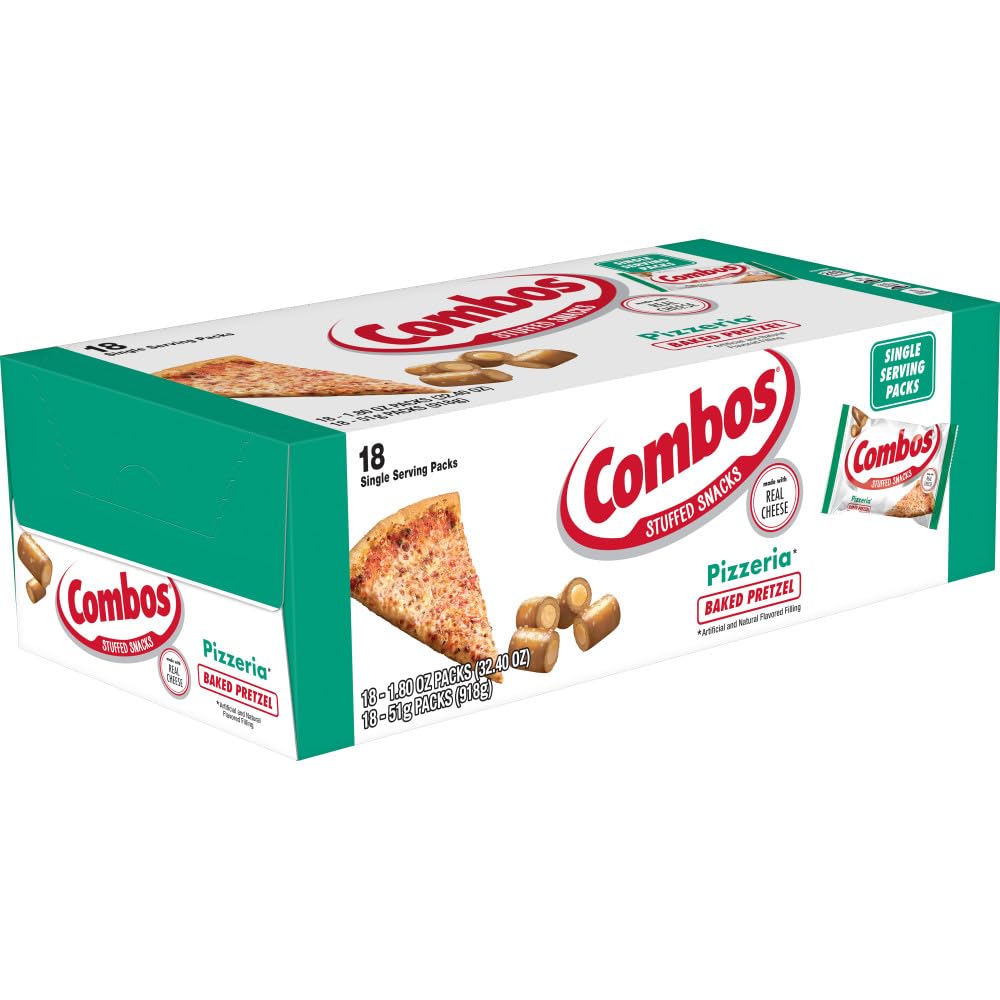 COMBOS front packaging showing single-serve 1.8 oz bag, convenient grab-and-go