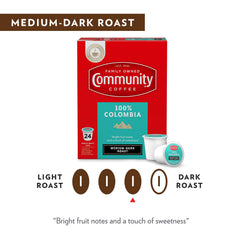 Community Coffee ground-bean texture highlighting roast depth and aroma