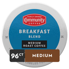 Community Coffee pod close-up top view showing filter seal for consistent brewing benefit