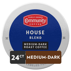 Community Coffee pod close-up highlighting capsule seal and fresh-aroma preservation benefit