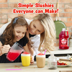 Cup of strawberry daiquiri slush with garnish showcasing Concession Express flavor and eye-catching presentation