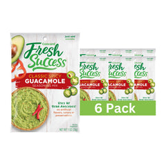 Concord Foods front packaging showing Classic Spicy mix and pack of six for convenience