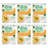 Concord Foods front packaging shows ready-to-serve broccoli cheddar benefit: quick comfort