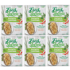 Concord Foods front packaging showing potato topping pouches and clear label for pantry convenience