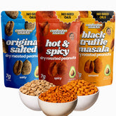 Confusion Snacks front packaging showing three 7oz resealable bags and branding benefit clarity