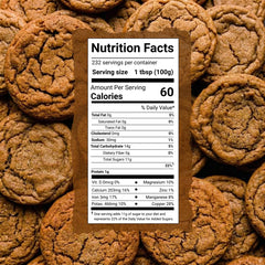 Conscious Seasonings molasses in bowl beside gingerbread emphasizing rich flavor for baking
