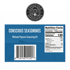 CONSCIOUS SEASONINGS stainless steel shaker detail for precise seasoning