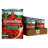 Contadina front can view showing branding and can design for quick recognition and pantry benefit